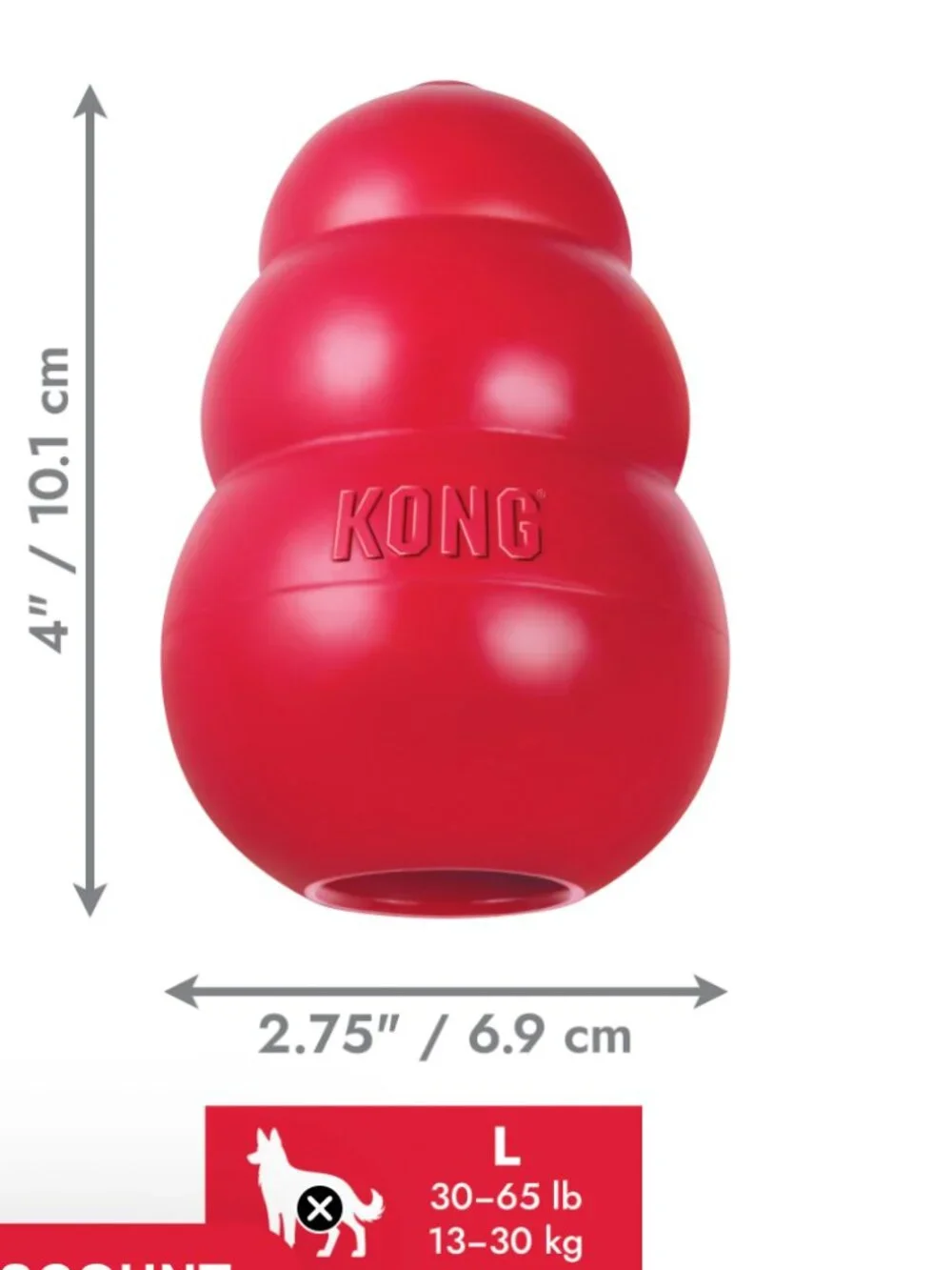 Red Kong Dog Toy -- Size Large -- Like or Make an Offer for Discounted Shipping!